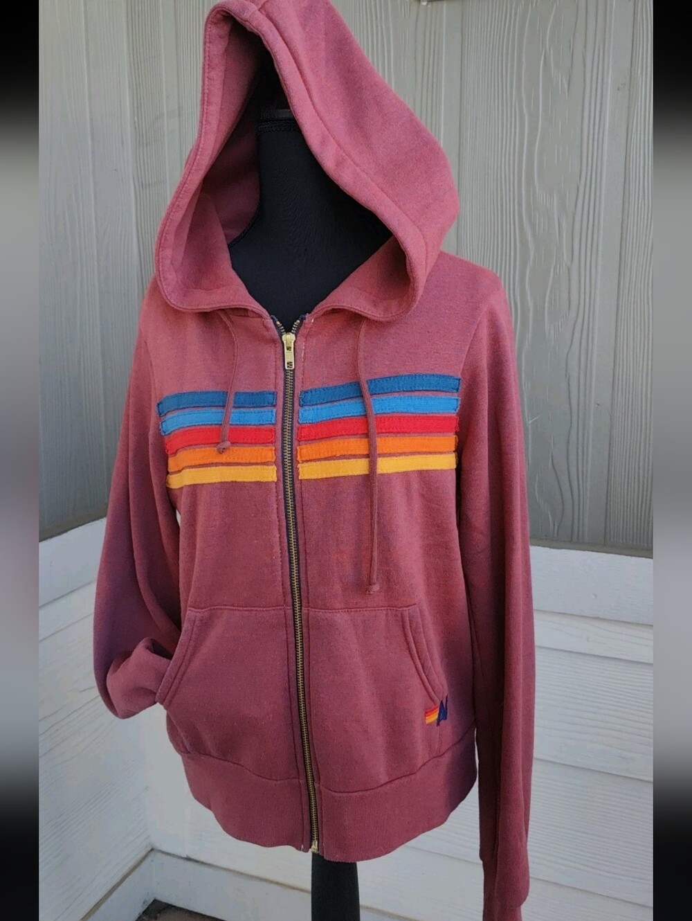 Aviator Nation 5 stripe hoodie size xs